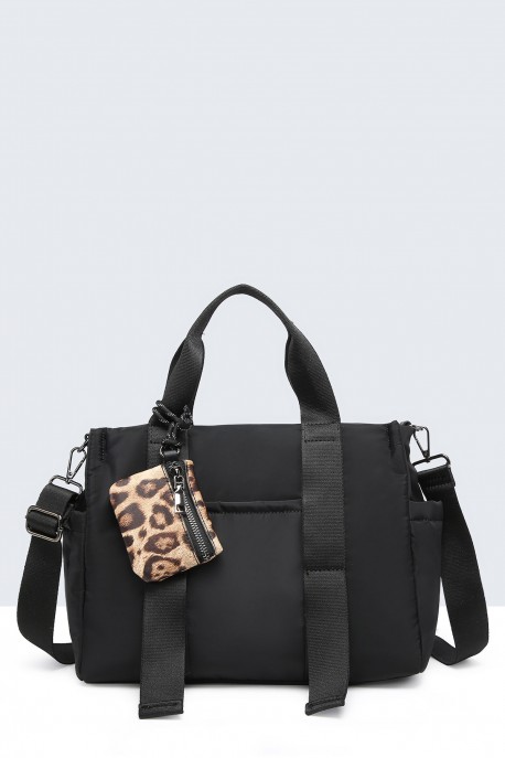 28806-BV Waterproof nylon canvas satchel handbag