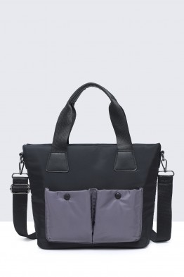 28917-BV Waterproof nylon canvas satchel handbag