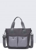 28917-BV Waterproof nylon canvas satchel handbag