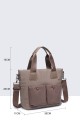 28917-BV Waterproof nylon canvas satchel handbag