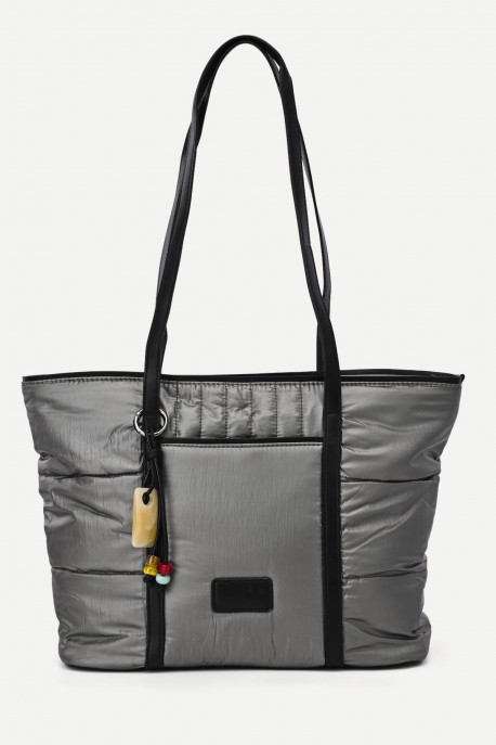 FC15165 Quilted Puffer Handbag : colour:Khaki