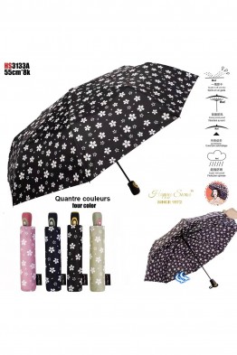RST3133A Cherry Blossom Pattern Auto Open Folding Umbrella