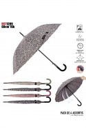 RST1399 Automatic flower pattern umbrella with 16 ribs