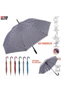RST1508 Parapluie en canne automatique à motif vichy