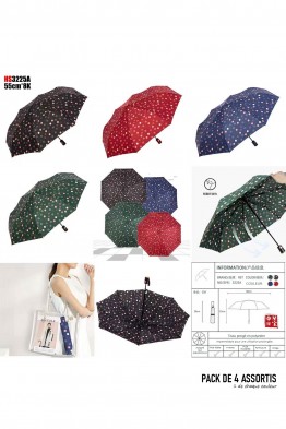 RST3225A Polka dot pattern folding umbrella with auto opening