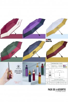 RST3667 Bicolor folding umbrella with auto opening