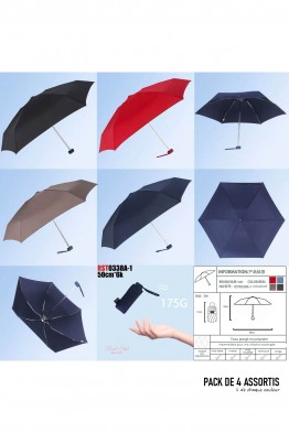 RST0338A Parapluie pliant compact ouverture manuelle
