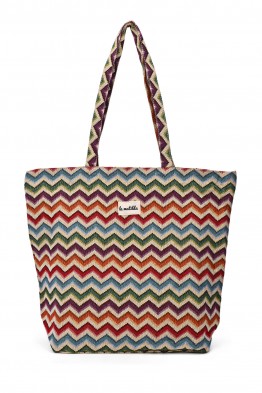 La Matilda - Big Tote Bag ZIGZAG MULTICOLOR M105-26
