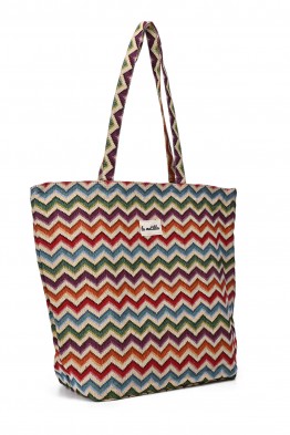 La Matilda - Grand Tote Bag ZIGZAG MULTICOLOR M105-26