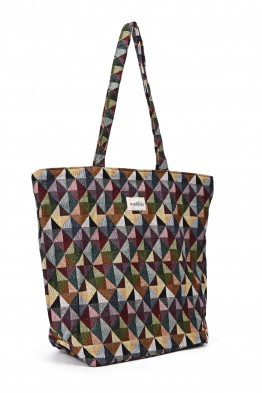 La Matilda - Grand Tote Bag ZIGZAG AMARILLO M105-36