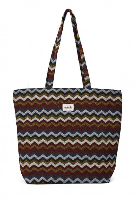 La Matilda - Big Tote Bag ZIGZAG VINTAGE M105-51