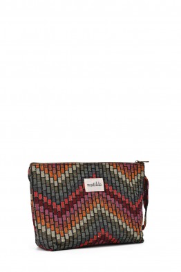 La Matilda - Large textile pouch makeup bag LADRILLOS M105-29