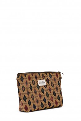 La Matilda - Grande Pochette trousse maquillage textile SÁHARA M105-31