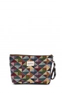 La Matilda - Grande Pochette trousse maquillage textile TRIÁNGULOS M105-36