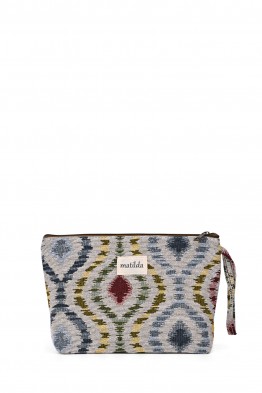 La Matilda - Grande Pochette trousse maquillage textile CEBOLLA M115-40