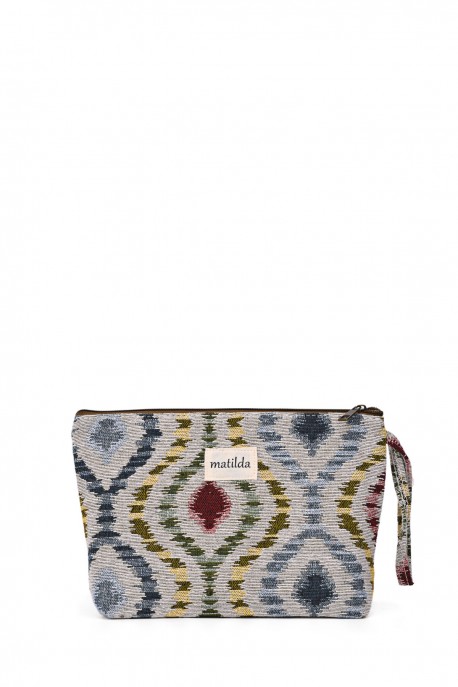 La Matilda - Grande Pochette trousse maquillage textile CEBOLLA M105-40