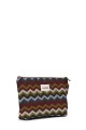 La Matilda - Large textile pouch makeup bag ZIGZAG VINTAGE M115-51