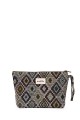 La Matilda - Large textile pouch makeup bag PIXEL ROMBO M115-53