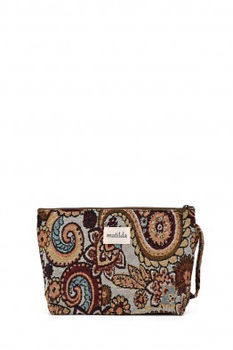 La Matilda - Grande Pochette trousse maquillage textile PAISLEY M115-55
