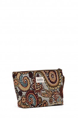 La Matilda - Grande Pochette trousse maquillage textile PAISLEY M115-55