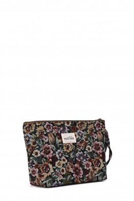 La Matilda - Grande Pochette trousse maquillage textile MULTIFLOR M115-57