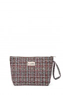 La Matilda - Grande Pochette trousse maquillage textile TARTAR AZUL M115-67