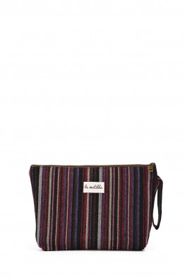 La Matilda - Large textile pouch makeup bag Línea Fuego M115-86