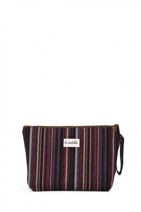 La Matilda - Large textile pouch makeup bag Línea Fuego M115-86