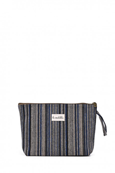 La Matilda - Large textile pouch makeup bag Línea Agua M115-87