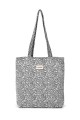 La Matilda - Tote Bag Hojas Negro M106-79