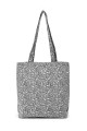 La Matilda - Tote Bag Hojas Negro M106-79