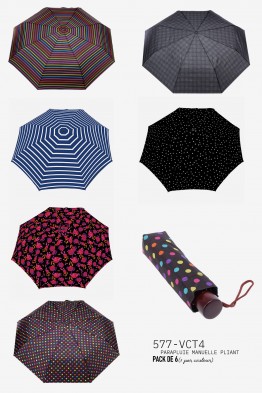 Manual folding umbrella pattern Neyrat 577-VCT4