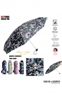 RST-5005 Manual Compact Umbrella Paisley Pattern