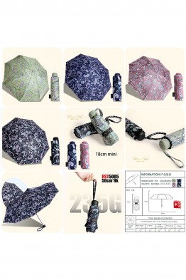 RST-5005 Parapluie compact Manuel à motif cachemire