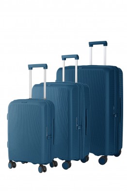 ELITE FJORD Set of 3 Polypropylene Trolley Suitcases