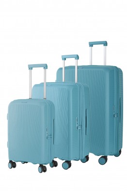 ELITE FJORD Set of 3 Polypropylene Trolley Suitcases