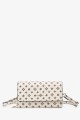 KJ8210 Sac pochette bandoulière rabat imprimé monogramme