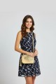 Metallic Grained Leather crossbody bag ZE-9019-MT