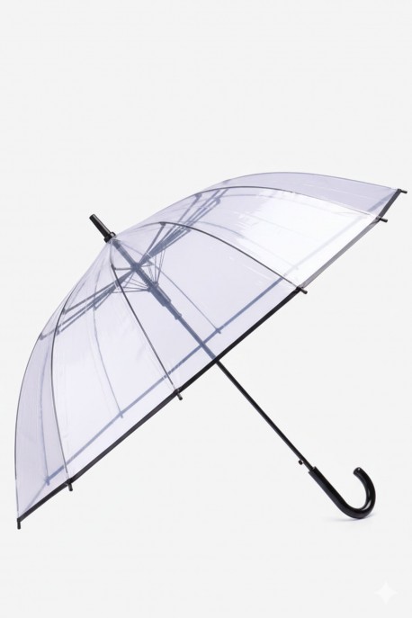 RST688-B PARAPLUIE CANNE TRANSPARENT AUTOMATIQUE "RST" NOIR