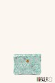 Porte-monnaie Pochette imprimé léopard argenté cuir façon nubuck ZE-8001-LP002-AG