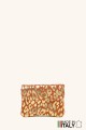 Porte-monnaie Pochette imprimé léopard dorée cuir façon nubuck ZE-8001-LP002-GD