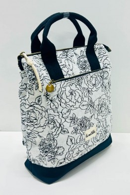 M127-2-BLACK-ROSE La Matilda Sac à dos Black Rose