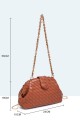 28929-BV Sac à bandoulière minaudière à fermoir armature rigide motif tressé