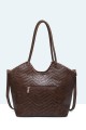 28930-BV Braided pattern Handbag
