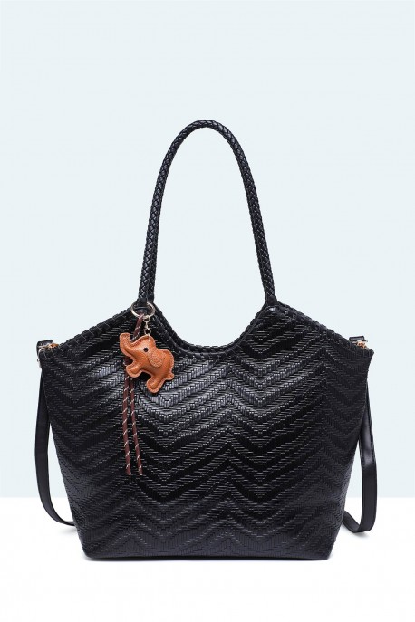 28930-BV Braided pattern Handbag