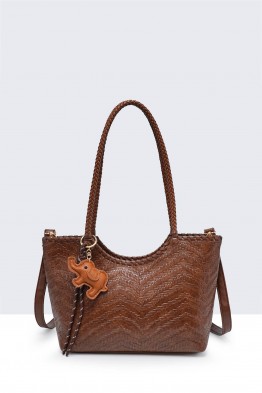 28931-BV Braided pattern Handbag