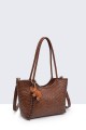28931-BV Braided pattern Handbag
