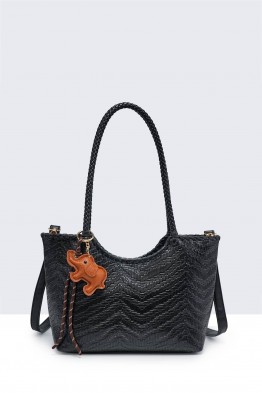 28931-BV Braided pattern Handbag