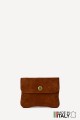 Nubuck-style leather coin purse ZE-8001-NUB