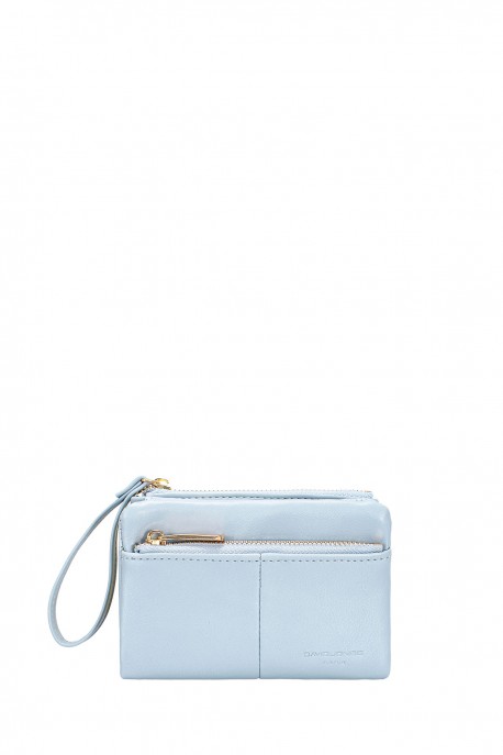 P158-1 Porte-monnaie pochette David Jones : couleur:BLEU &Eacute;TOILE (STARLIGHT BLUE)